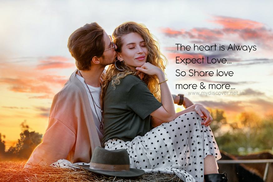 the heart is Always Expect Love… So Share love more & more