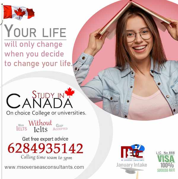 Your life will only change when you decide to change your life. study in canada