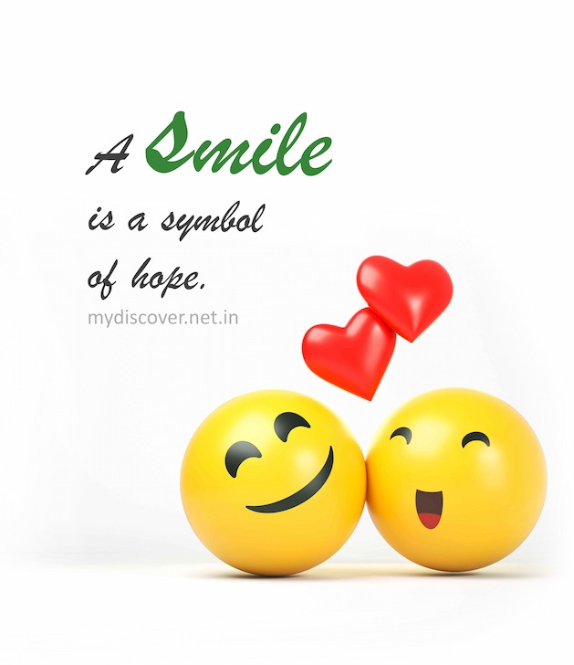 A smile is a symbol of hope romantic smile quotes