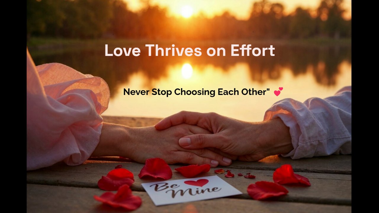 Love Thrives on Effort – Never Stop Choosing Each Other"